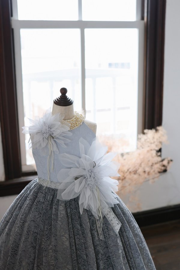 ロングドレスR-105 グレー - 画像 (4)