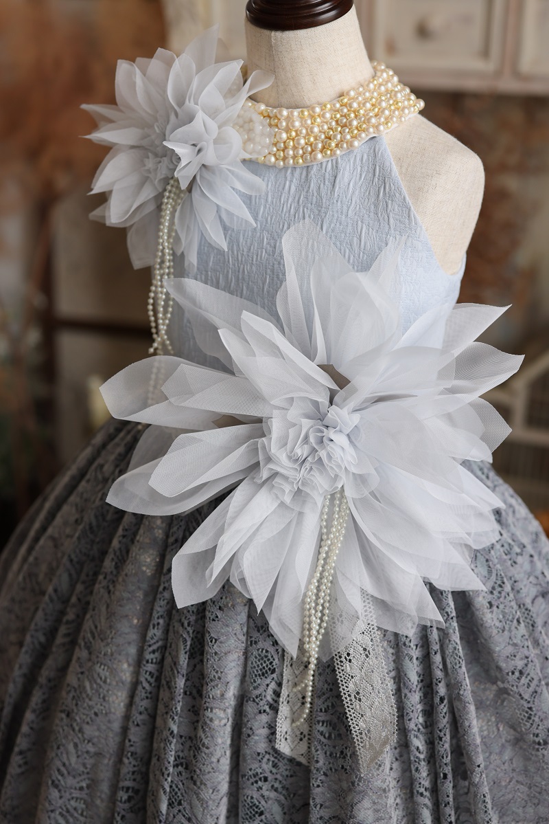 ロングドレスR-105 グレー - 画像 (7)