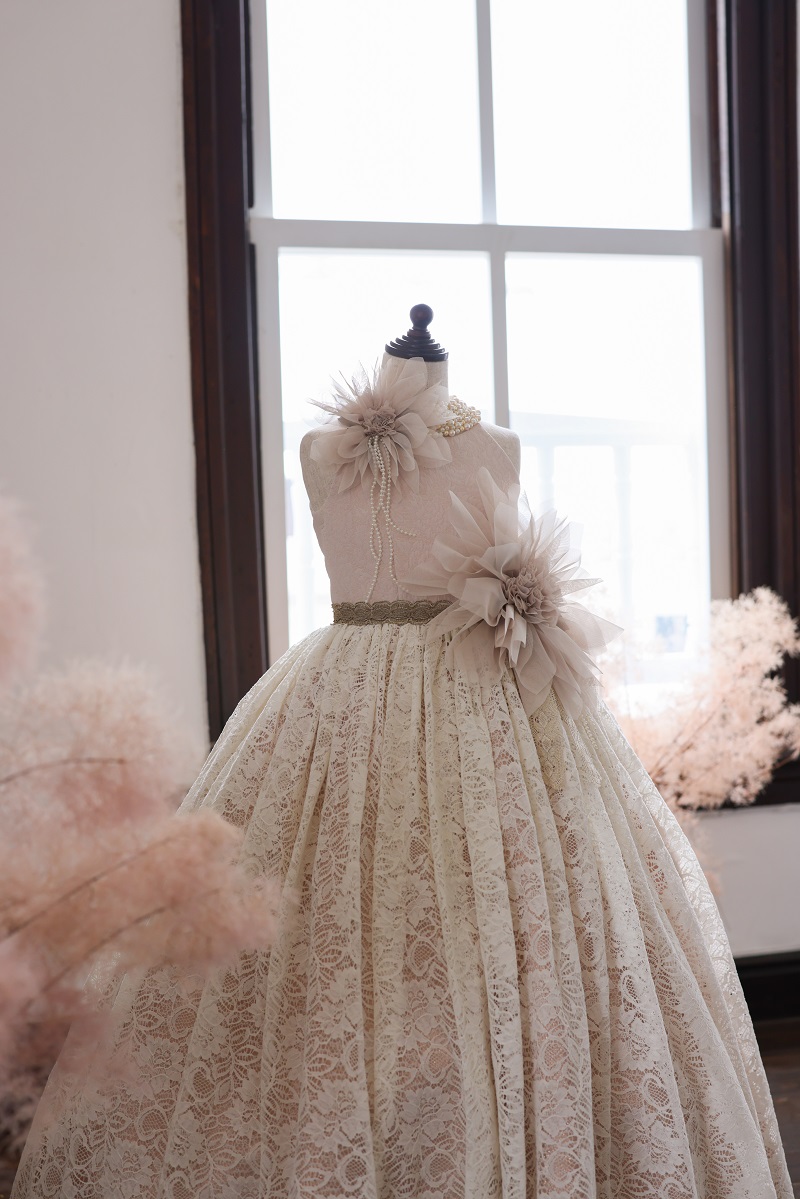 ロングドレスR-105　アイボリー - 画像 (4)