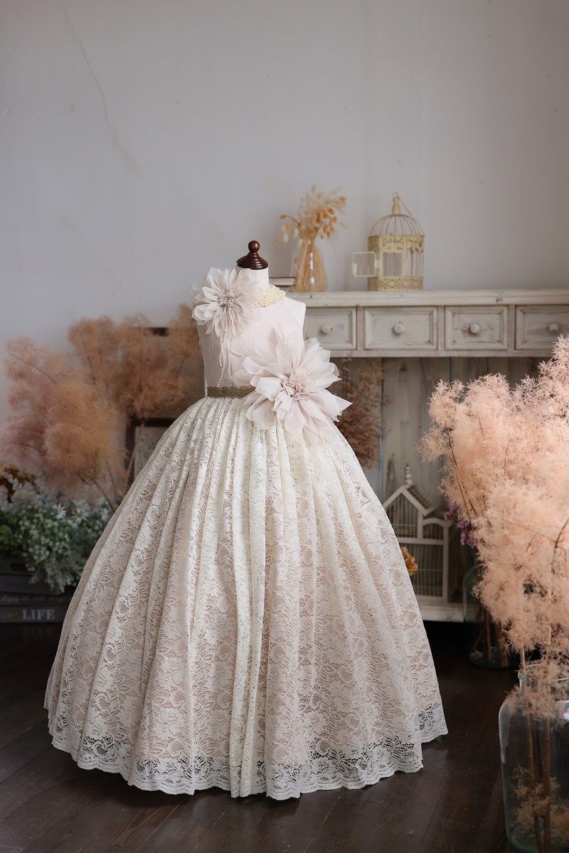 ロングドレスR-105 アイボリー - 画像 (3)