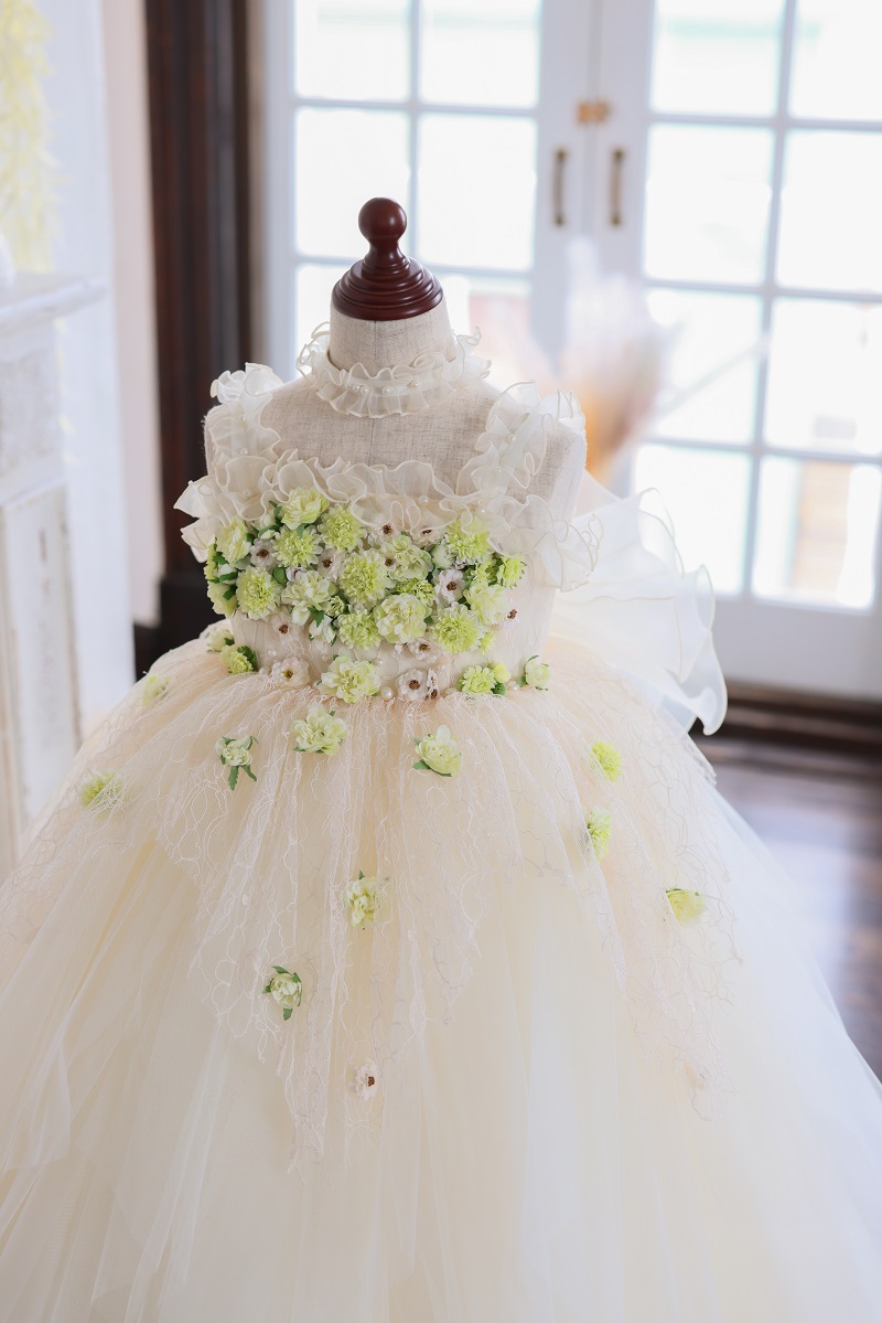 ロングドレスR-124 アイボリー - 画像 (5)