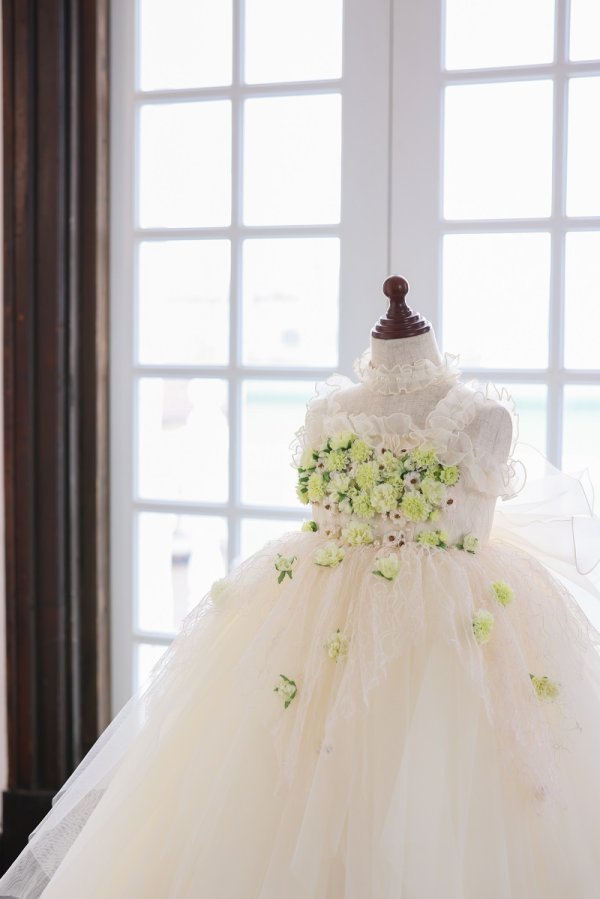 ロングドレスR-124 アイボリー - 画像 (4)