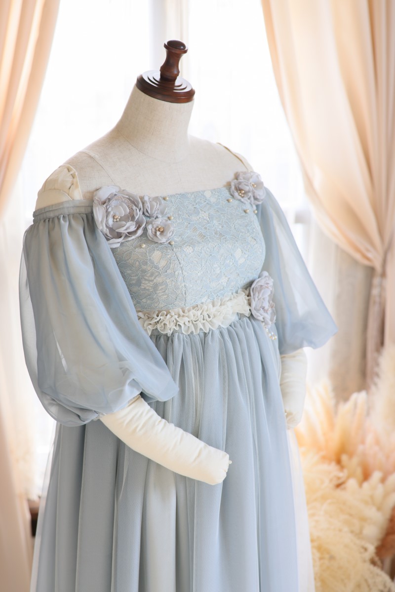 マタニティードレス R-2015 グレー - 画像 (4)