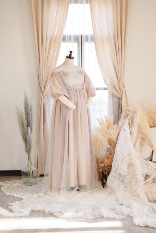 マタニティードレス R-2015 ベージュ