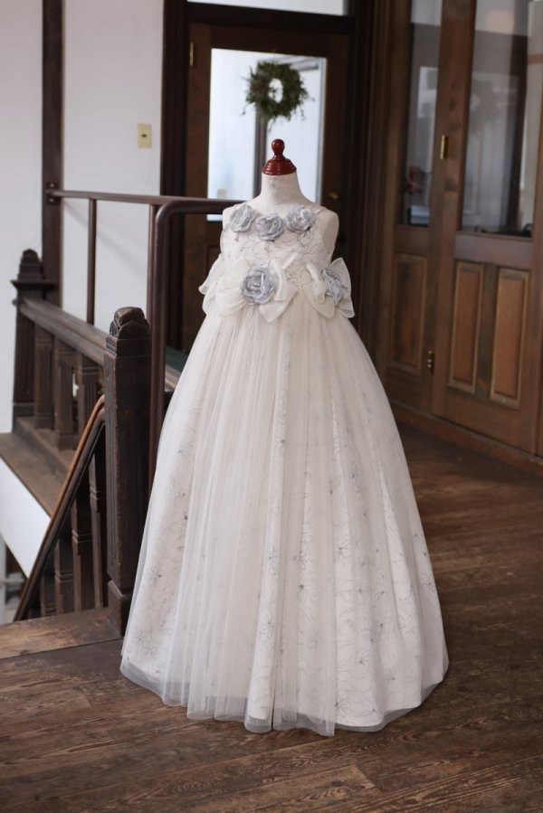 ロングドレスR-086 アイボリー