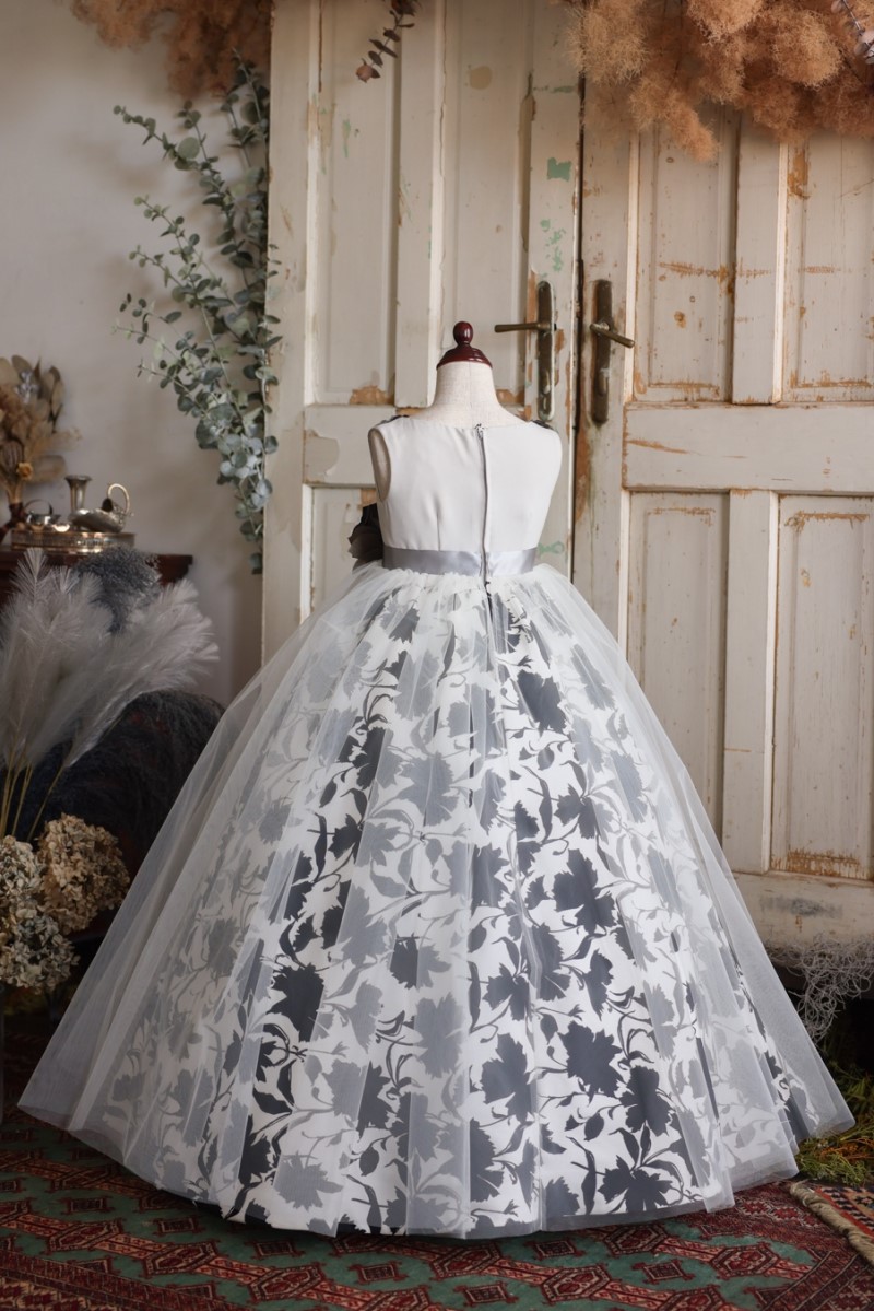 ロングドレスR-084 オフホワイト - 画像 (3)