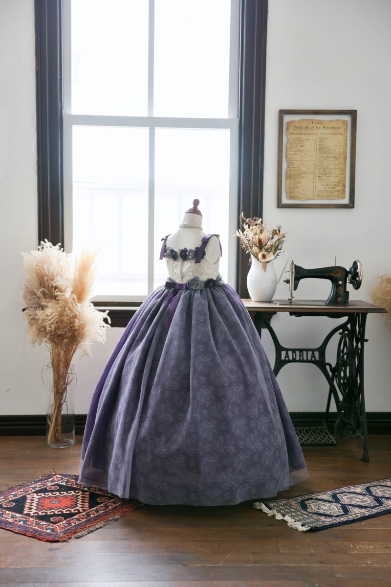 ロングドレスR-089　パープル - 画像 (9)