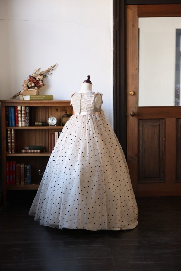 ロングドレスR-087 ベージュ - 画像 (3)