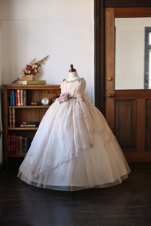 ロングドレスR-085 アイボリー