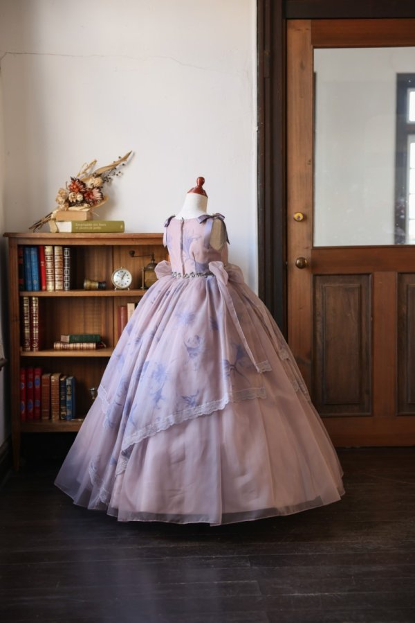 ロングドレスR-085　モーブ - 画像 (3)