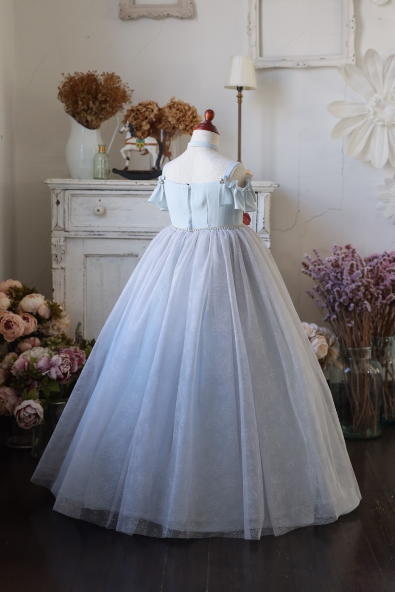 ロングドレスR-091 ブルー - 画像 (5)