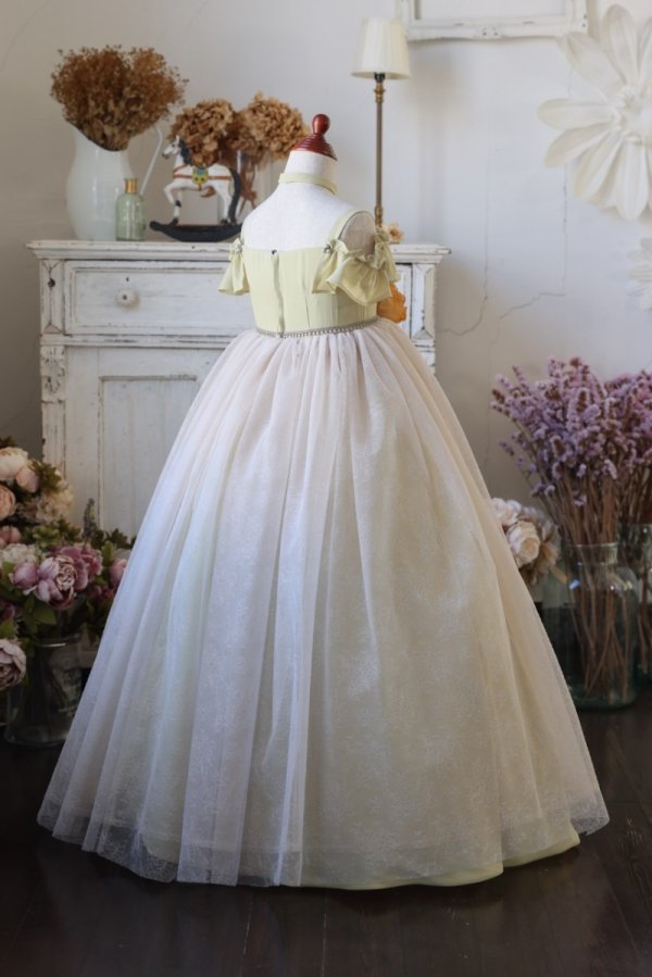 ロングドレスR-091 イエロー - 画像 (4)