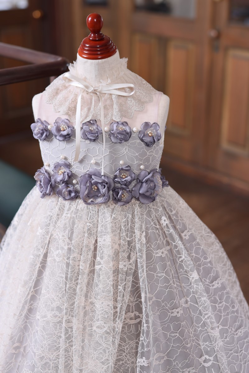 ロングドレスR-092 グレー - 画像 (6)