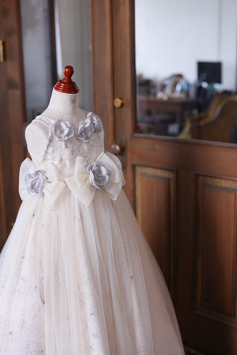 ロングドレスR-086 アイボリー - 画像 (4)