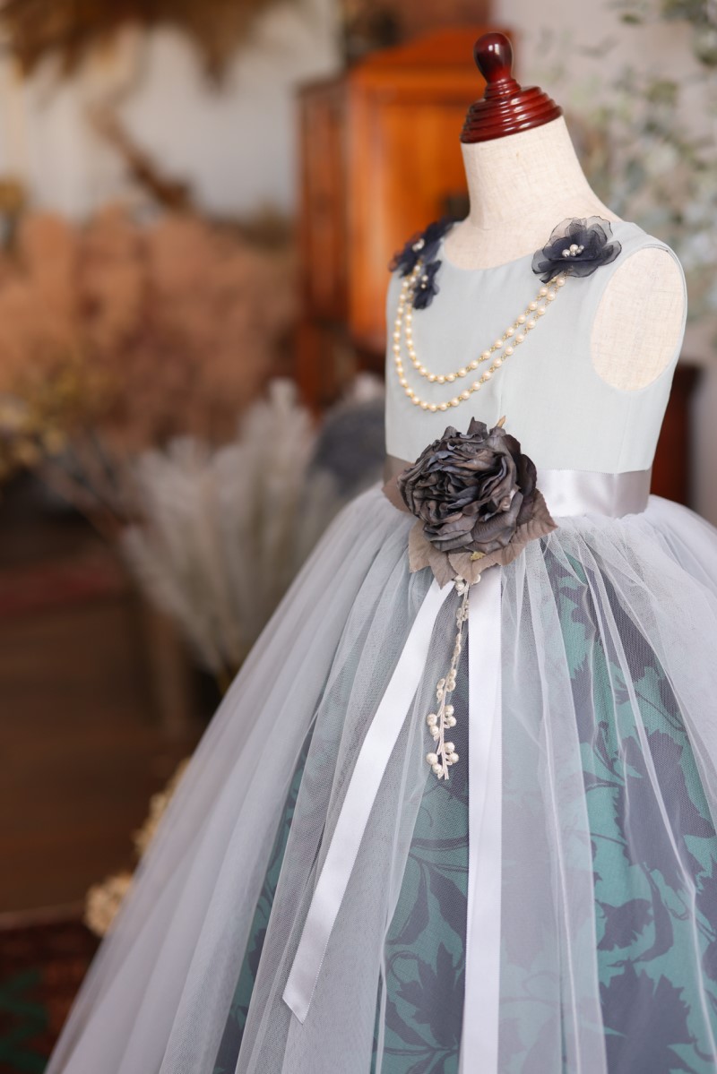 ロングドレスR-084 グリーン - 画像 (5)