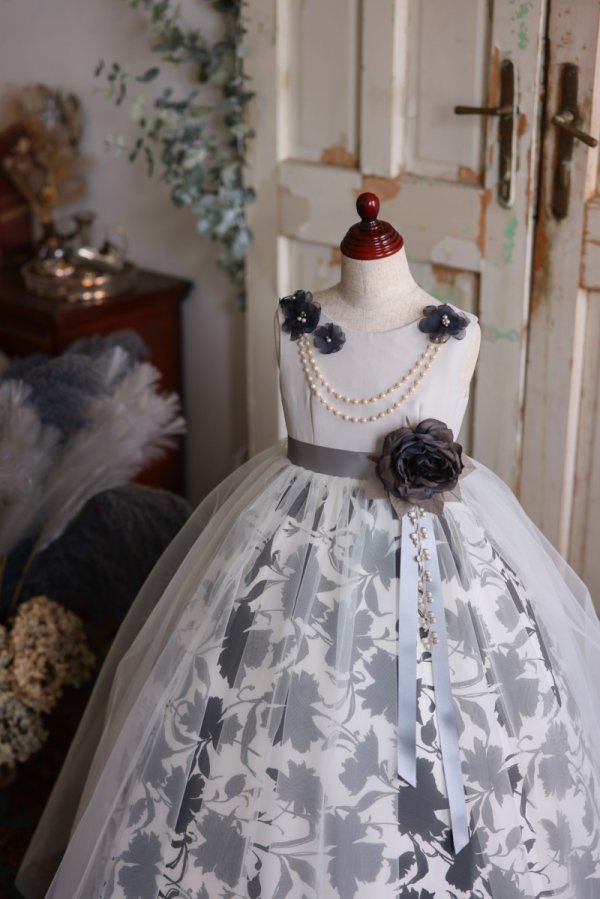 ロングドレスR-084 オフホワイト - 画像 (2)