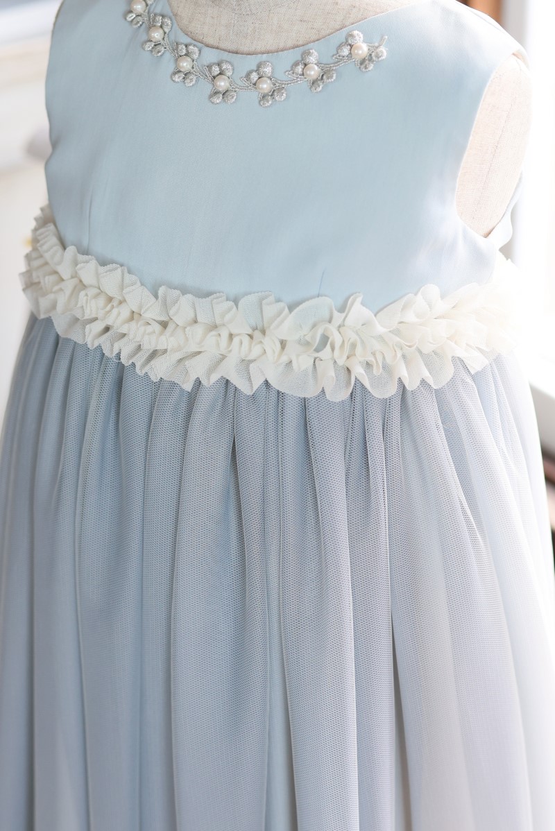 ロングドレスR-088 ブルー - 画像 (6)