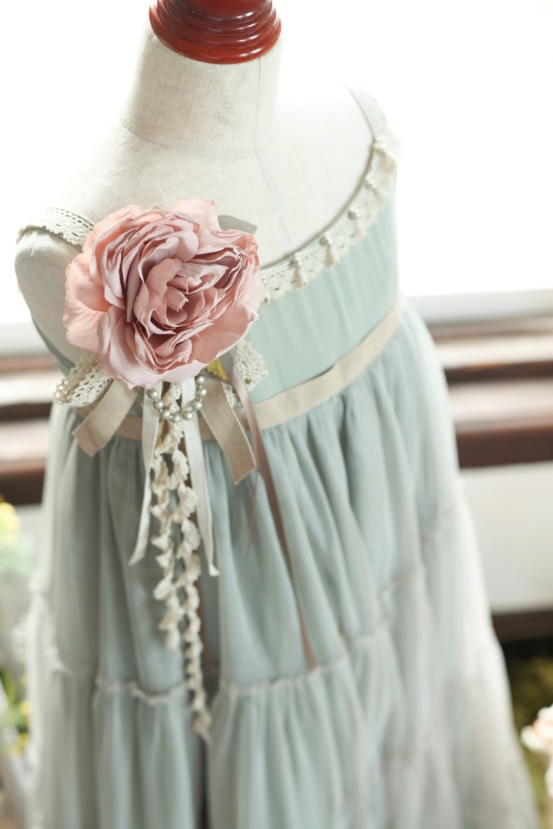 ロングドレスR-093 グリーン - 画像 (5)