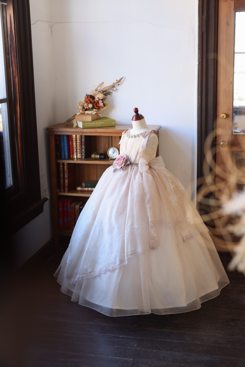 ロングドレスR-085 アイボリー - 画像 (4)