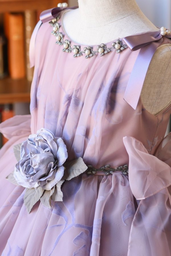 ロングドレスR-085 モーブ - 画像 (2)