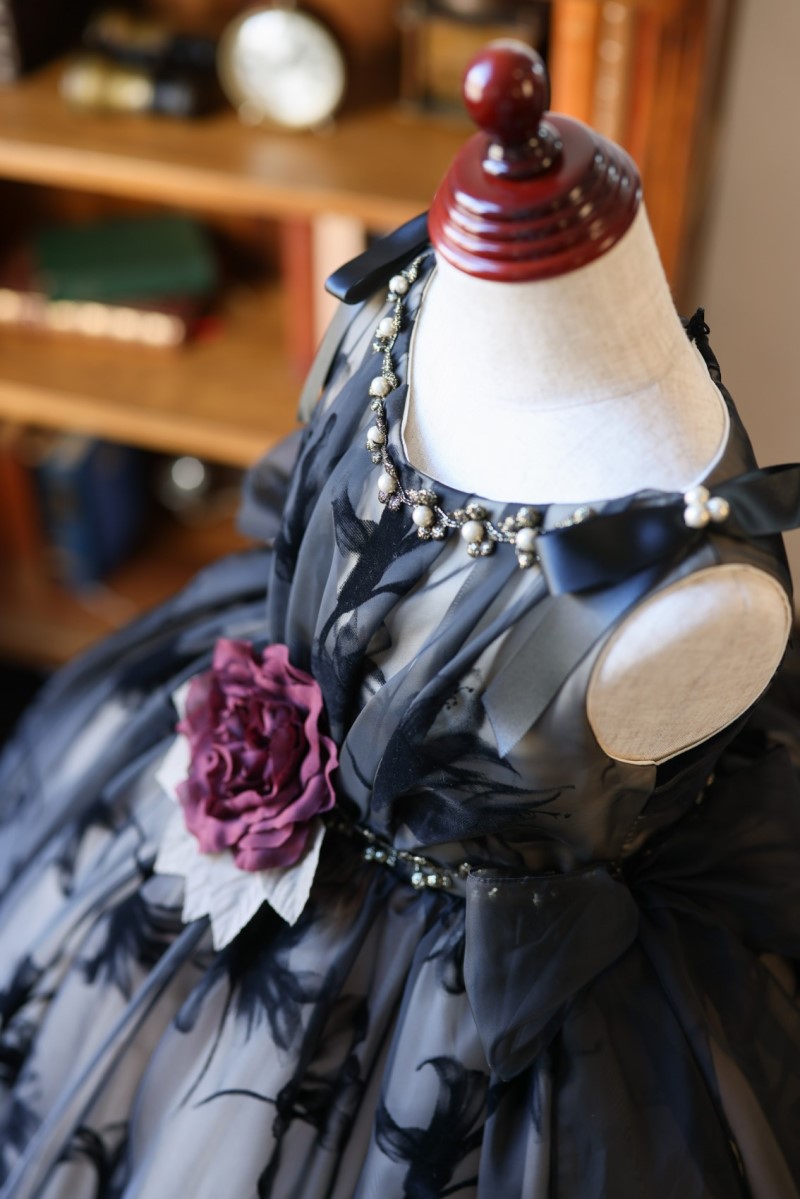 ロングドレスR-085 ブラック - 画像 (2)