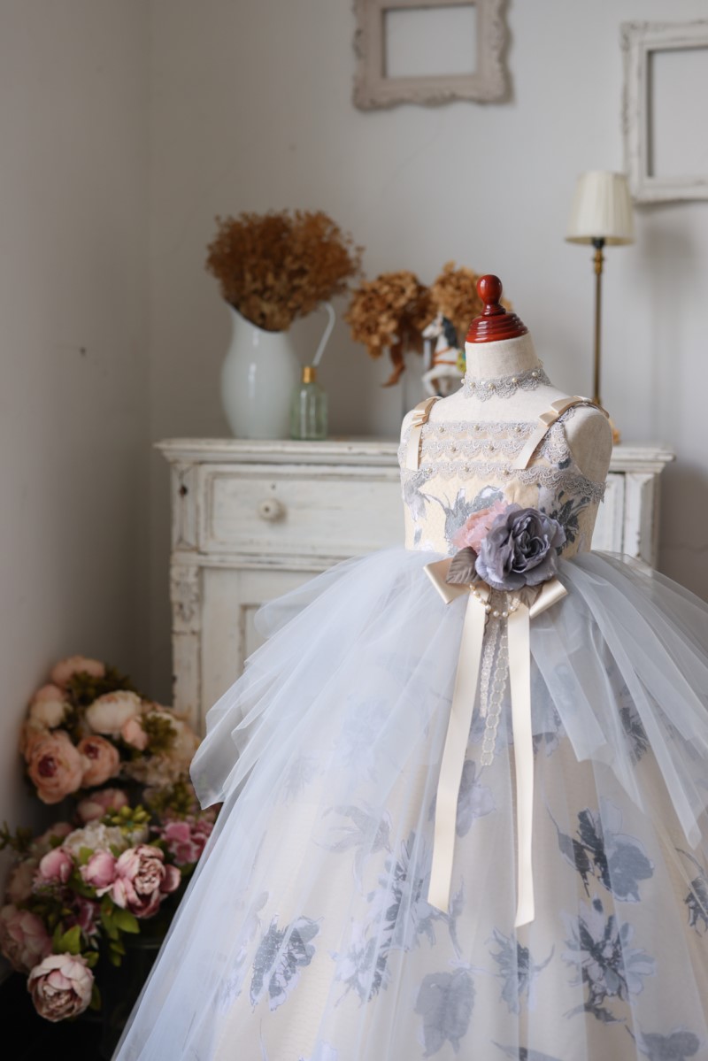 ロングドレスR-090 グレー - 画像 (9)