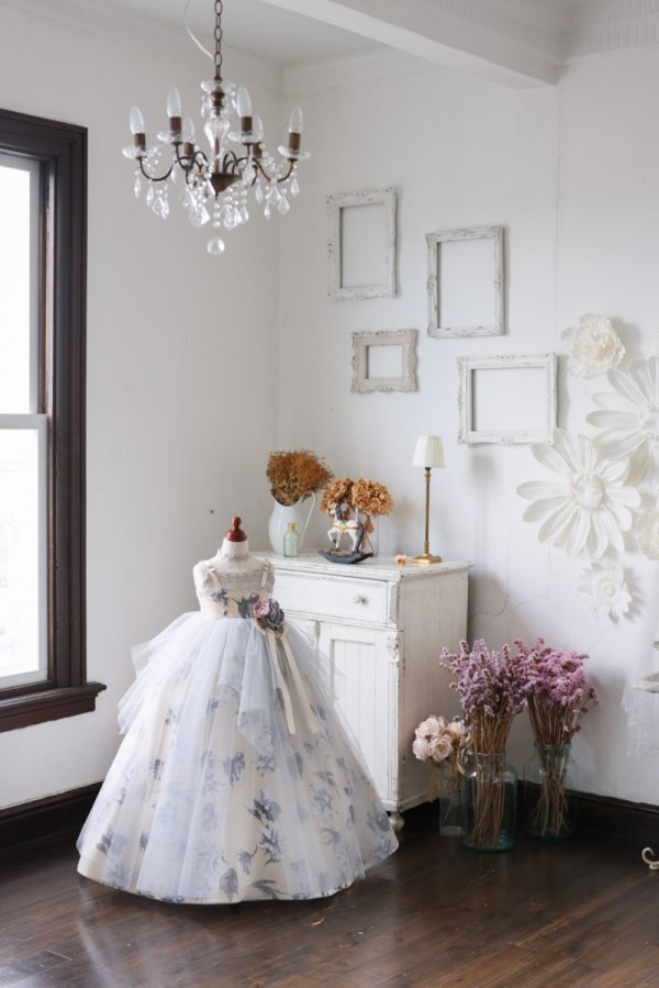 ロングドレスR-090 グレー - 画像 (3)