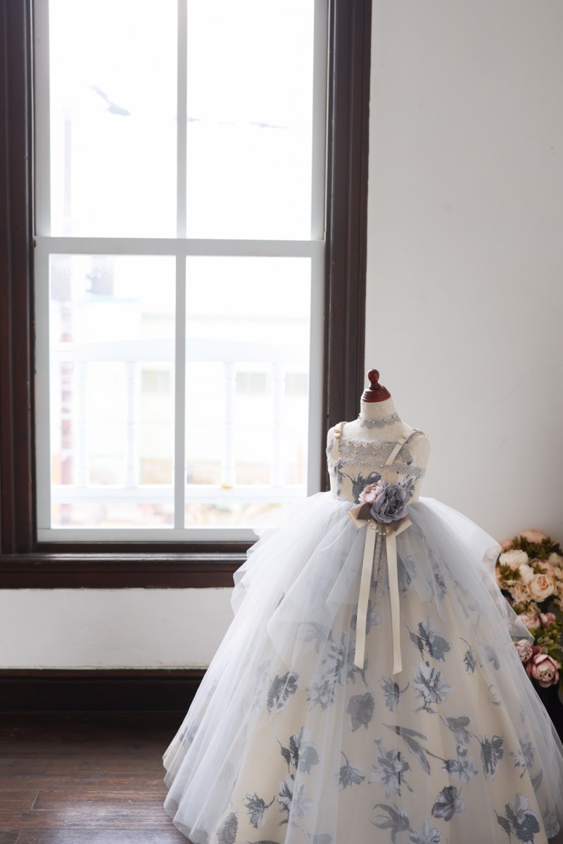 ロングドレスR-090 グレー - 画像 (4)