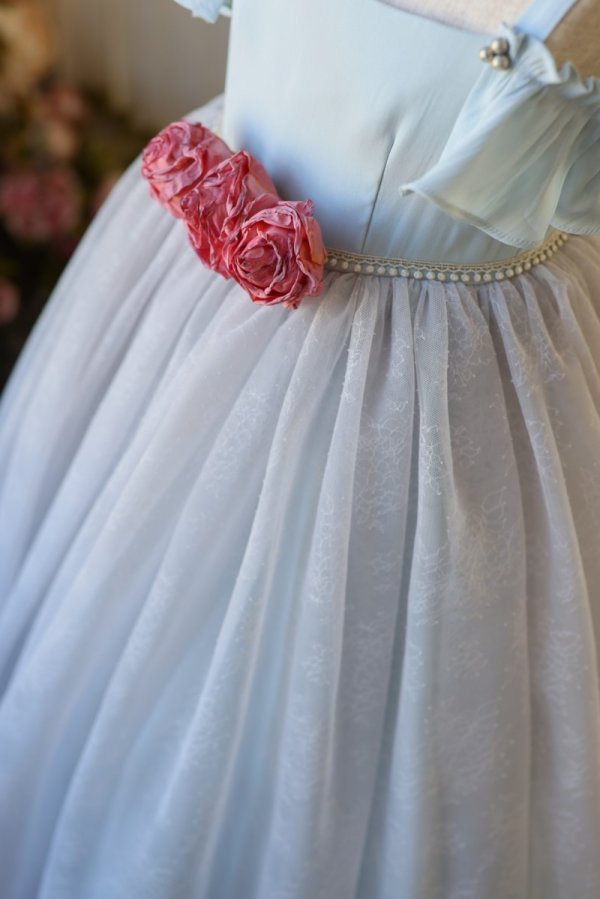 ロングドレスR-091　ブルー - 画像 (7)