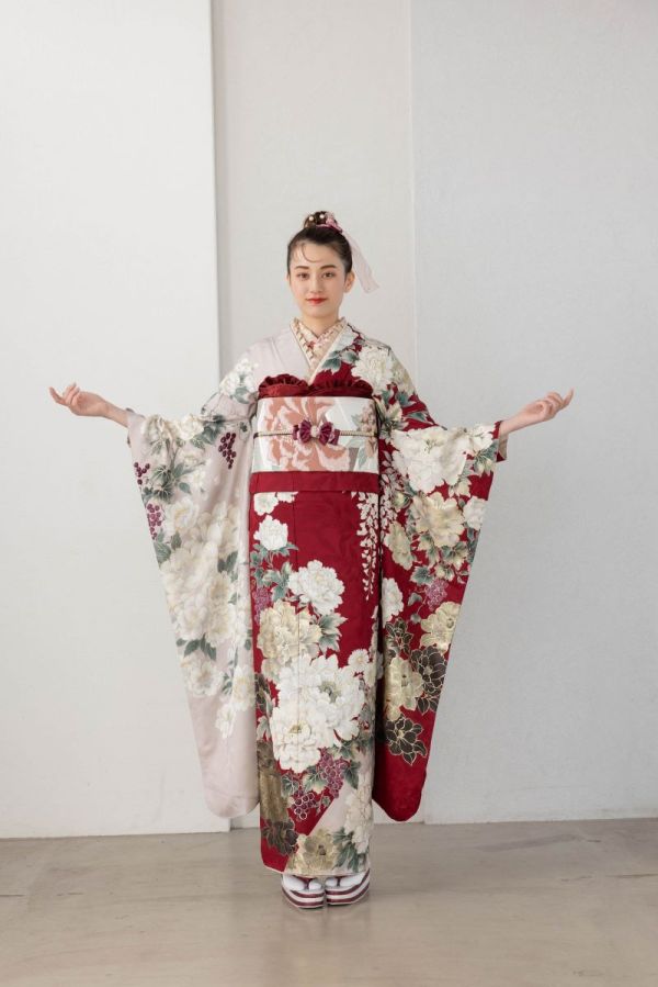 袋帯【正絹】振袖用RFO-57　-ｱｲﾎﾞﾘｰ- - 画像 (5)