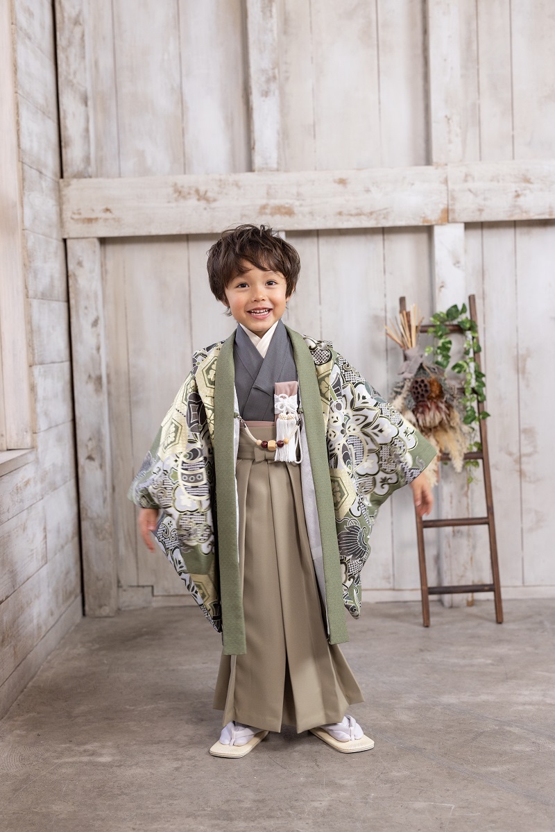 【現品】トラッド・ボーイズ 男児セット2024 5歳 -金彩-【B:グリーン】