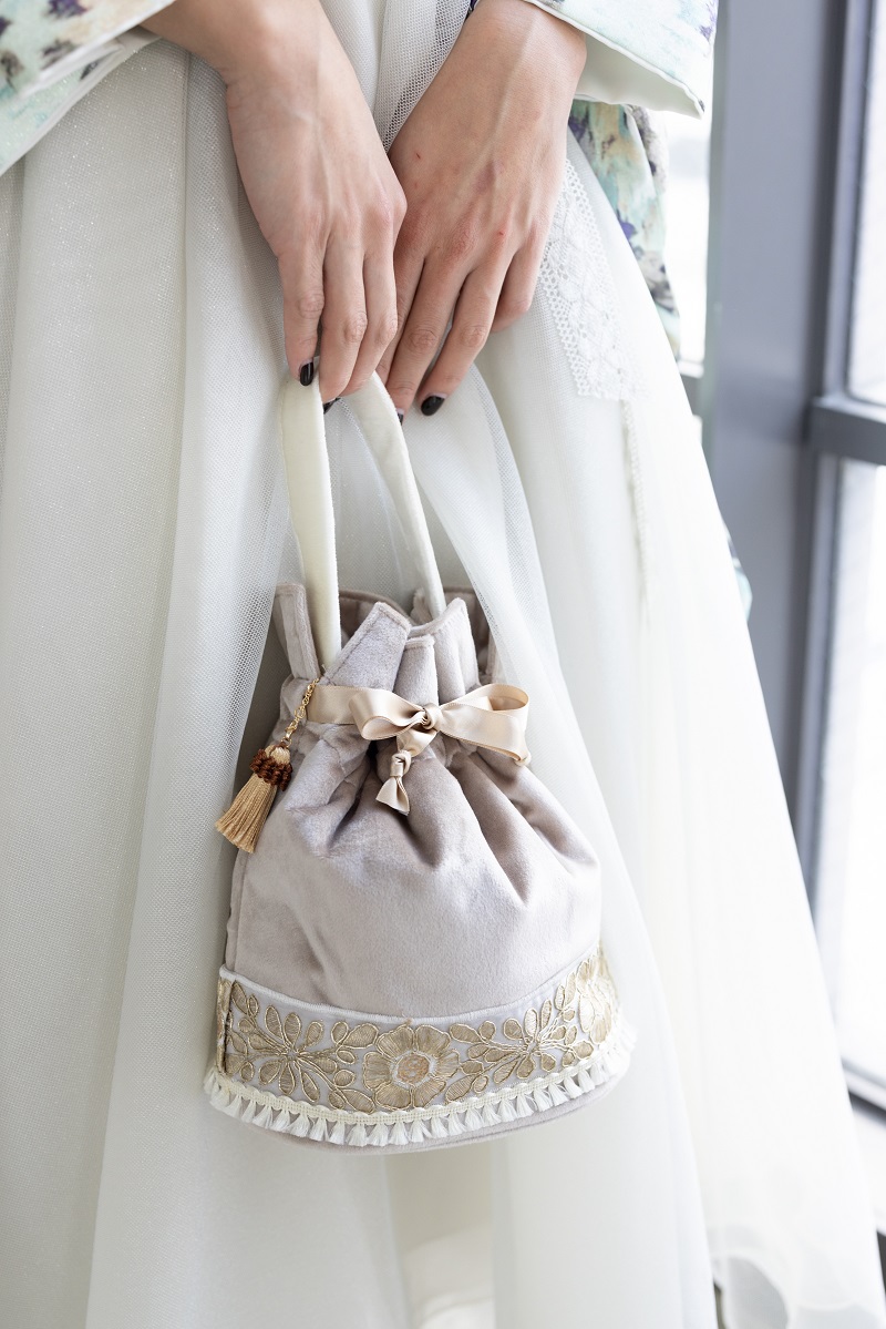 ラフィネモカ二尺袖/ドレス袴 マティエールRM-180/RH-103【ミントグリーン/シルバー】 - 画像 (9)