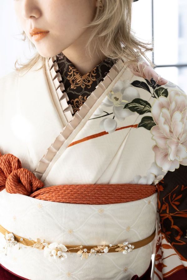 袋帯【正絹】ふくれ金よろけ　振袖用RFO-52　他2色　-3色展開- - 画像 (4)