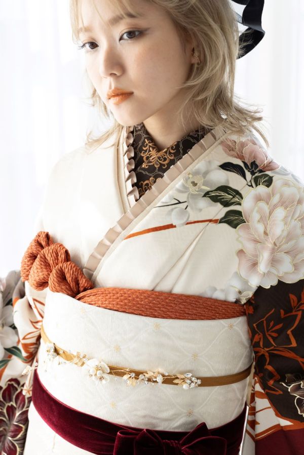 袋帯【正絹】ふくれ金よろけ　振袖用RFO-52　他2色　-3色展開- - 画像 (3)