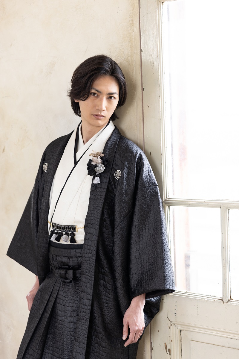 【ラフィネ】メンズセットMK-004【黒・オフ】 - 画像 (2)