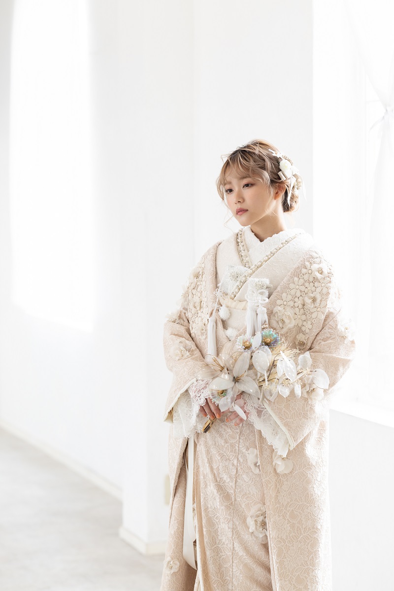 【ラフィネモカ】打掛UK-001【ベージュオフ】 - 画像 (3)