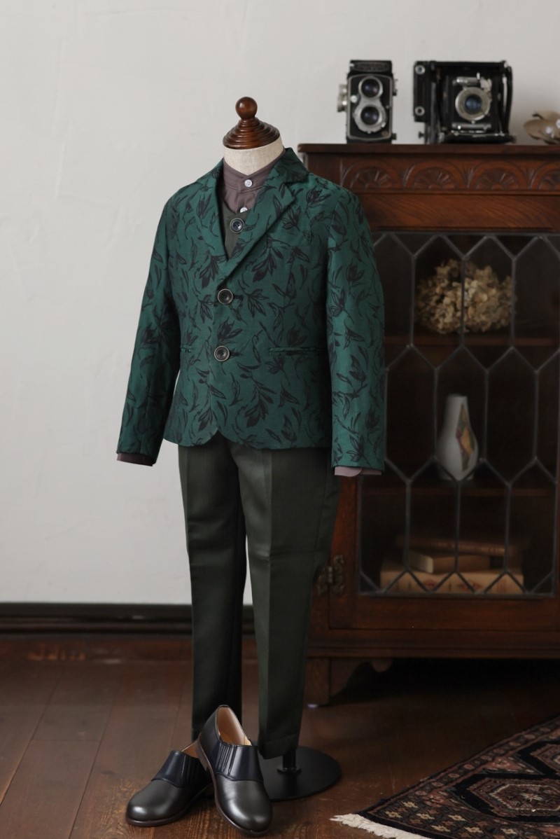【現品100㎝・110㎝】キッズタキシード RT-032 グリーン