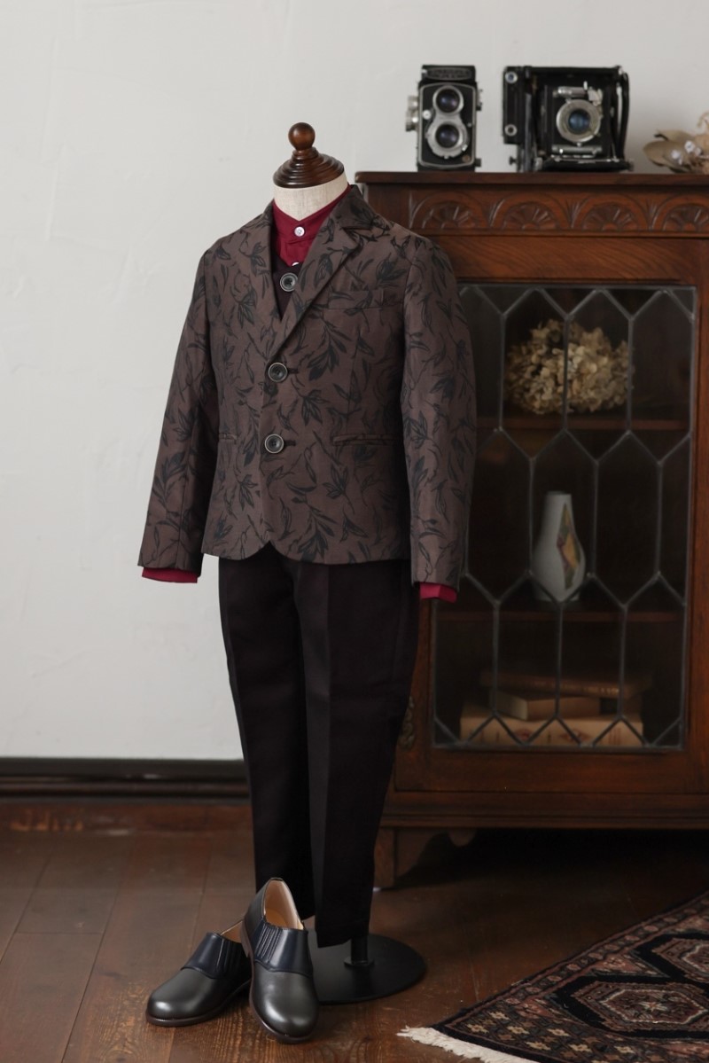 【現品100㎝】キッズタキシード RT-033 ブラウン