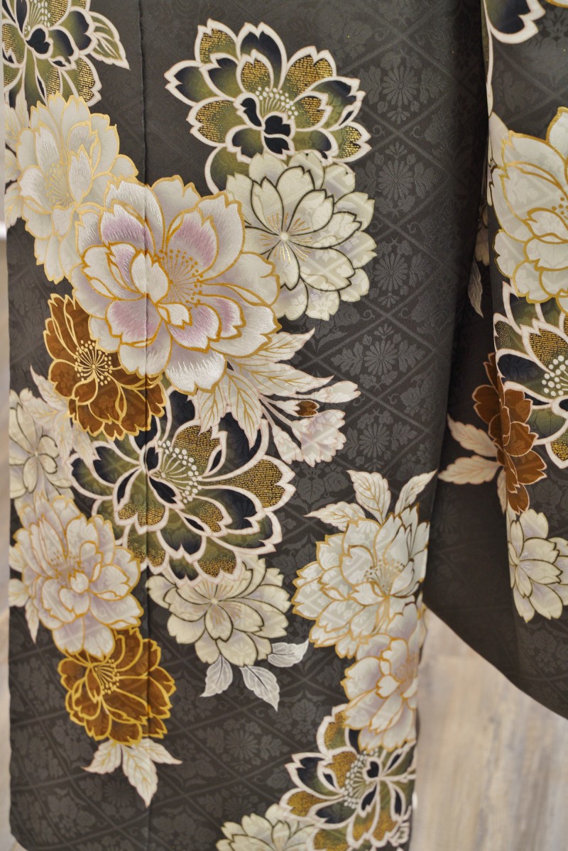 正絹振袖ラフィネモカ RF-15 -ディープグレー- - 画像 (11)