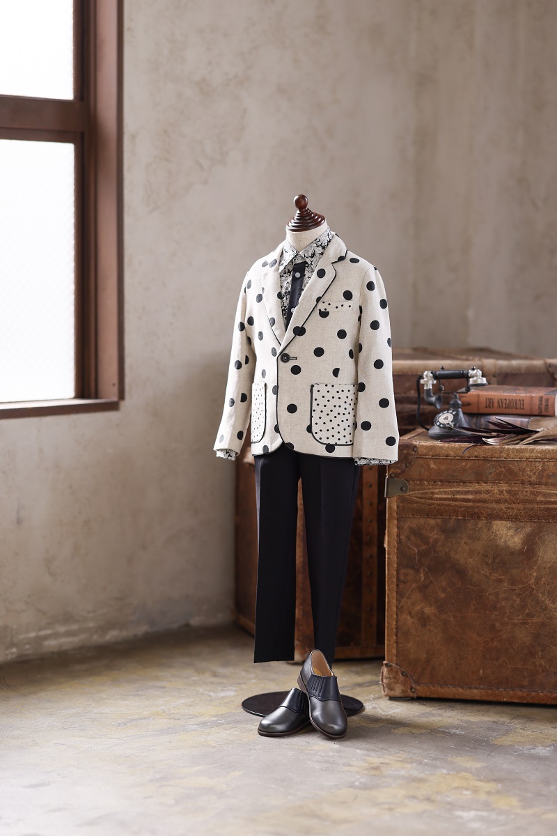 【現品100㎝】キッズタキシード RT-038 ホワイト