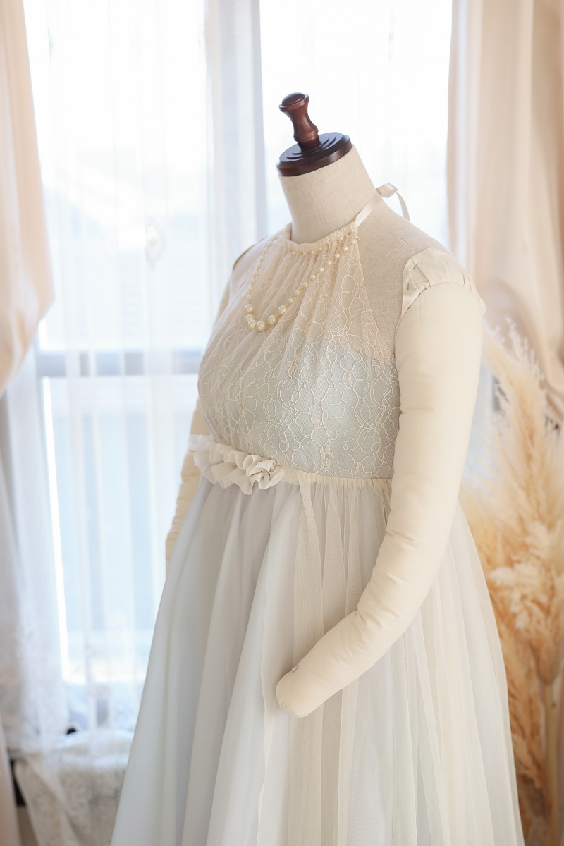 マタニティードレス R-2017 グレー - 画像 (4)