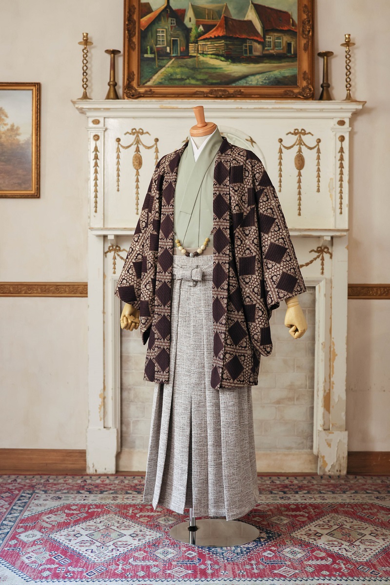 【現品】ダイヤレースファミリー　パパ着物セット RC7100-A 【Lサイズ】