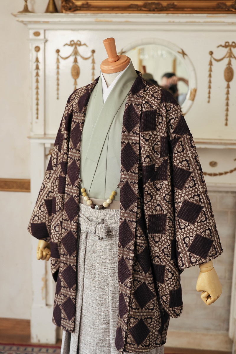 【現品】ダイヤレースファミリー　パパ着物セット RC7100-A 【Lサイズ】 - 画像 (2)