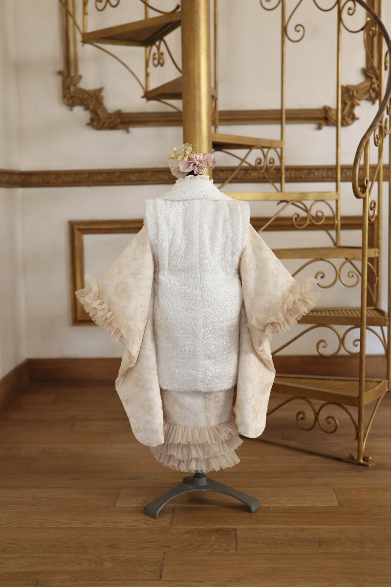 【現品】フェアリーレース3歳被布セット RC732-A【ベージュゴールド】 - 画像 (3)