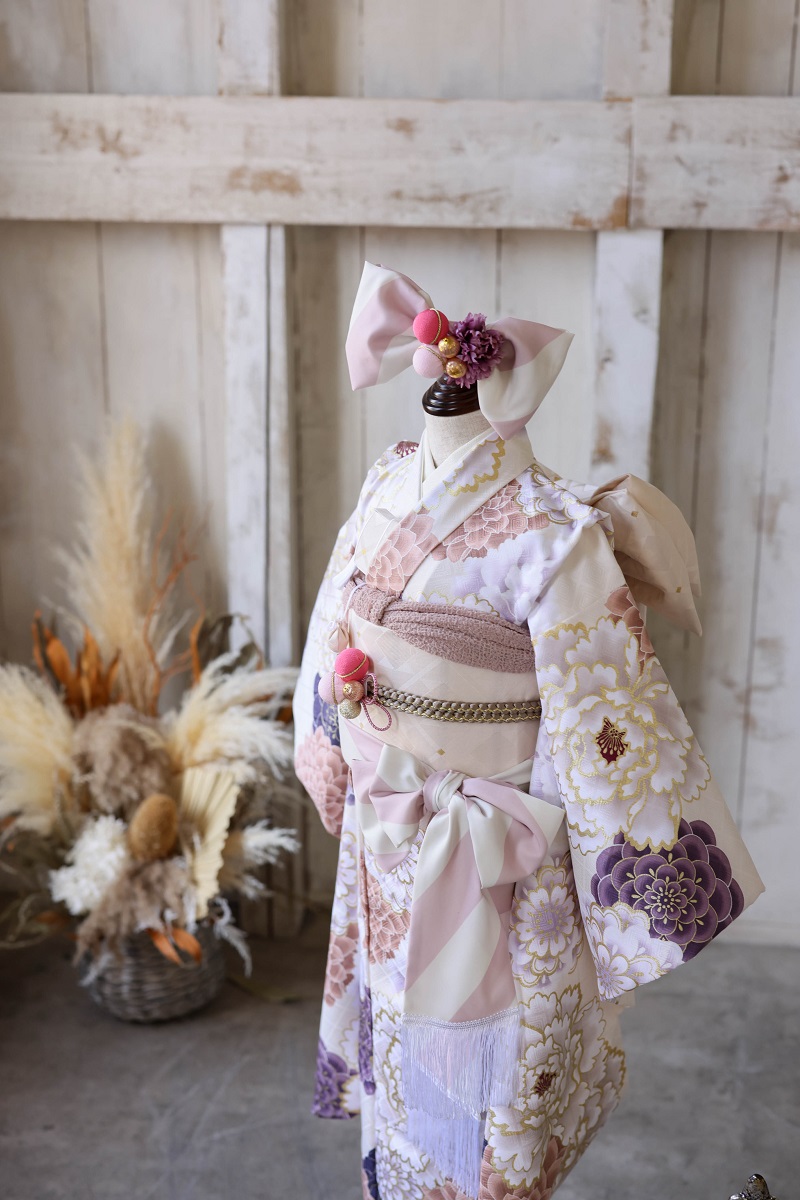 【現品】ネオ・トラッドファミリー 7歳きもの RC700-A 　【ﾊﾞﾆﾗﾎﾜｲﾄ】 - 画像 (3)