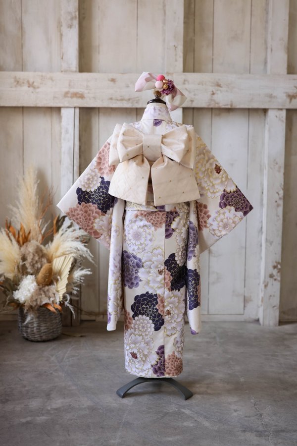 【現品】ネオ・トラッドファミリー 7歳きもの RC700-A 　【ﾊﾞﾆﾗﾎﾜｲﾄ】 - 画像 (8)