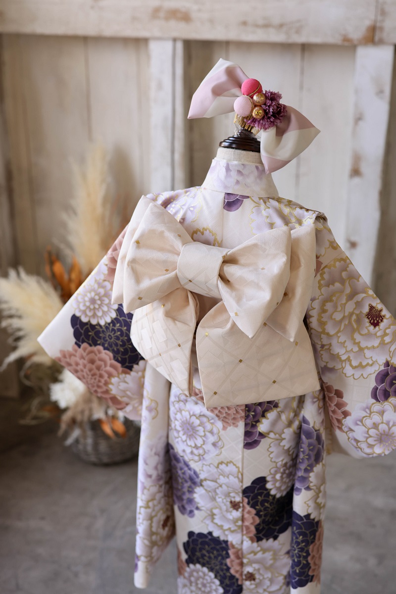 【現品】ネオ・トラッドファミリー 7歳きもの RC700-A 　【ﾊﾞﾆﾗﾎﾜｲﾄ】 - 画像 (7)