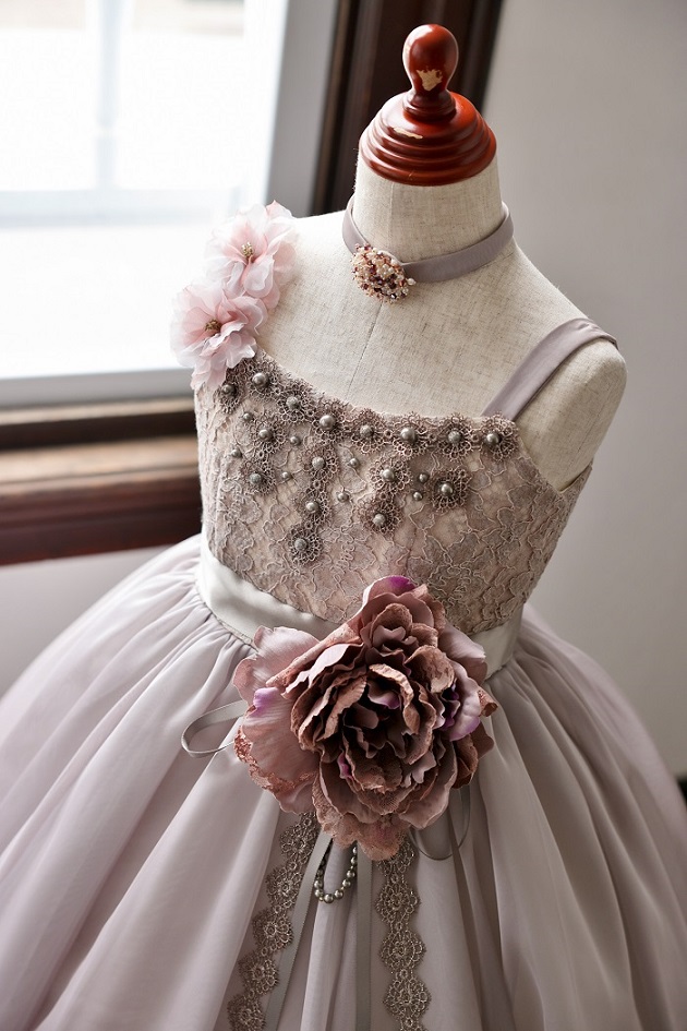 ロングドレスR-044 グレー - 画像 (3)