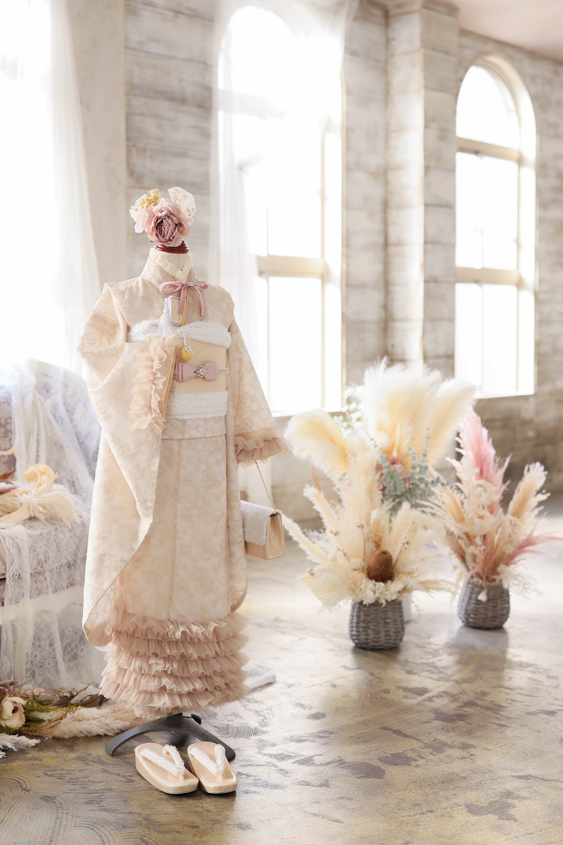 【現品】フェアリーレース 7歳きもの RC730-A【ﾍﾞｰｼﾞｭｺﾞｰﾙﾄﾞ】 - 画像 (20)