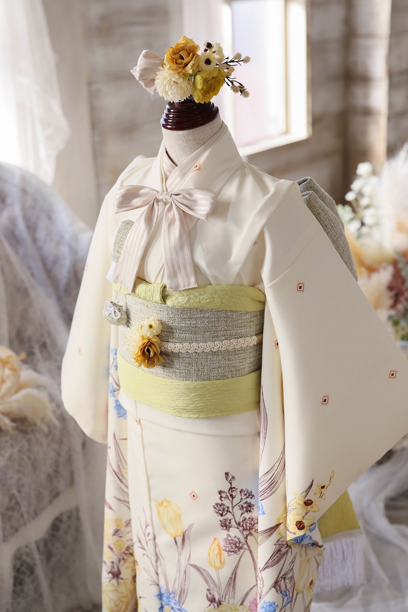 【現品】アンティークガーデン7歳きもの RC720-A　【ｸﾘｰﾑ】 - 画像 (7)